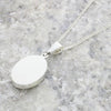 Derbyshire Blue John Sterling Silver Oval Pendant and Chain