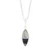 Derbyshire Blue John Small Marquise Pendant And Chain
