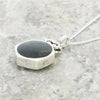 Derbyshire Blue John and Labradorite Medium Sterling Silver Pendant and Chain