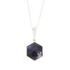 Derbyshire Blue John Hexagonal Pendant And Chain