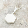 Derbyshire Blue John Hexagonal Pendant And Chain