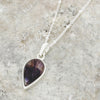 Derbyshire Blue John Pear Shape Pendant And Chain