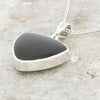 Derbyshire Blue John Sterling Silver Reversible Pendant And Chain