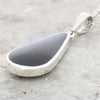 Derbyshire Blue John Slim Pear Shape Reversible Pendant And Chain