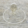 Derbyshire Blue John Sterling Silver Large Oval Bangle