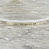 Derbyshire Blue John Sterling Silver Large Oval Bangle