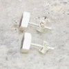 Derbyshire Blue John Sterling Silver Small Hexagonal Stud Earrings