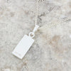 Derbyshire Blue John Small Rectangular Pendant and Chain