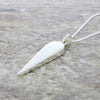 Derbyshire Blue John Sterling Silver Long Icicle Pendant With Chain | H&H