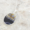 Derbyshire Blue John Tree of Life Oval Pendant And Chain