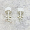 Whitby Jet Sterling Silver Small Round Stud Earrings