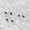Derbyshire Blue John Sterling Silver Small Round Stud Earrings | H&H