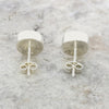 Whitby Jet Sterling Silver Oval Stud Earrings