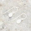Whitby Jet Sterling Silver Oval Drop Earrings