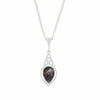 Derbyshire Blue John Sterling Silver Teardrop Celtic Pendant and Chain