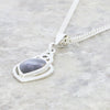 Derbyshire Blue John Sterling Silver Teardrop Celtic Pendant and Chain