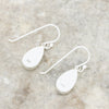 Derbyshire Blue John Sterling Silver Pear Shape Drop Earrings