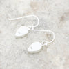 Whitby Jet Sterling Silver Teardrop Shape Drop Earrings