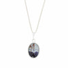 Derbyshire Blue John and Malachite Oval Pendant and Chain