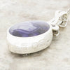 Derbyshire Blue John and Labradorite Large Oval Pendant and Chain