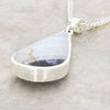 Derbyshire Blue John Reversible Pear Shape Pendant and Chain