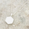 Derbyshire Blue John Hexagonal Shape Pendant and Chain