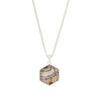 Derbyshire Blue John Hexagonal Shape Pendant and Chain