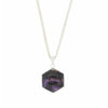 Derbyshire Blue John Hexagonal Shape Pendant and Chain