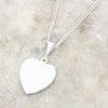 Derbyshire Blue John Sterling Silver Heart Pendant And Chain