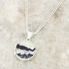 Derbyshire Blue John Small Round Locket And Chain