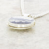 Derbyshire Blue John Small Round Locket And Chain
