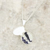 Derbyshire Blue John Small Round Locket And Chain