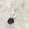 Derbyshire Blue John Reversible Pear Shape Pendant and Chain