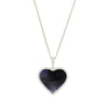 Derbyshire Blue John Large Heart Pendant And Chain