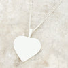 Derbyshire Blue John Large Heart Pendant And Chain