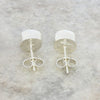 Derbyshire Blue John Sterling Silver Small Oval Stud Earrings