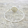 Derbyshire Blue John Sterling Silver Oval Bangle | H&H Jewellers