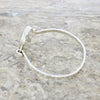 Derbyshire Blue John Sterling Silver Oval Bangle | H&H Jewellers