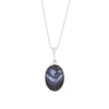 Derbyshire Blue John Reversible Oval Pendant and Chain