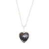 Derbyshire Blue John Heart Pendant and Chain