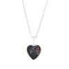 Derbyshire Blue John Heart Pendant and Chain
