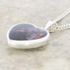 Derbyshire Blue John Heart Pendant and Chain