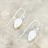 Derbyshire Blue John Sterling Silver Teardrop Shape Drop Earrings