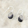 Derbyshire Blue John Elephant Overlay Oval Drop Earrings