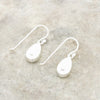 Derbyshire Blue John Sterling Silver Pear Shape Drop Earrings
