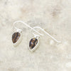 Derbyshire Blue John Sterling Silver Teardrop Shape Drop Earrings