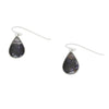 Derbyshire Blue John Sterling Silver Pear Shape Drop Earrings