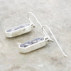 Derbyshire Blue John Sterling Silver Crystal Shape Drop Earrings