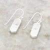 Derbyshire Blue John Sterling Silver Crystal Shape Drop Earrings
