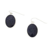 Blue Goldstone and Derbyshire Blue John Sterling Silver Large Drop Earrings - DBJ819
